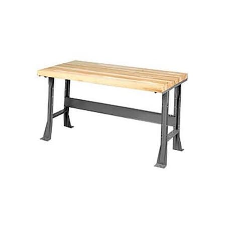 Global Industrial Assembly Workbench, 60 x 30in, Flared Leg, Shop Top Safety Edge 488016